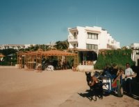 Duck's Dive Center mit Transportesel